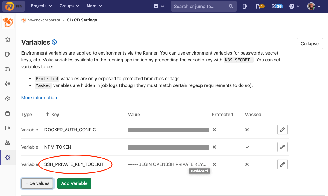 Gitlab ssh key